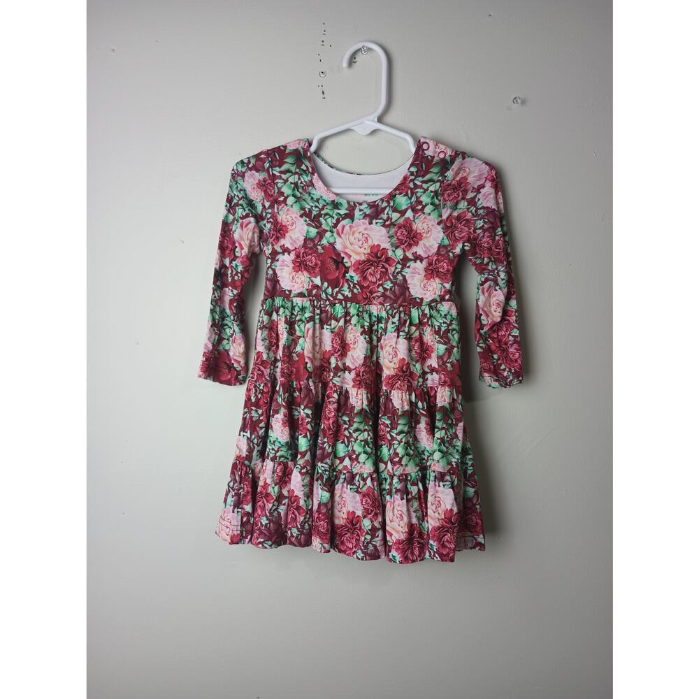 Gigi and Max‎ Floral Dress Bamboo Pockets Stretchy Slouchy Infant 18Months